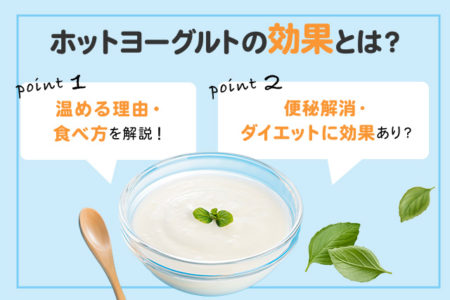 ホットヨーグルトの効果を説明する画像