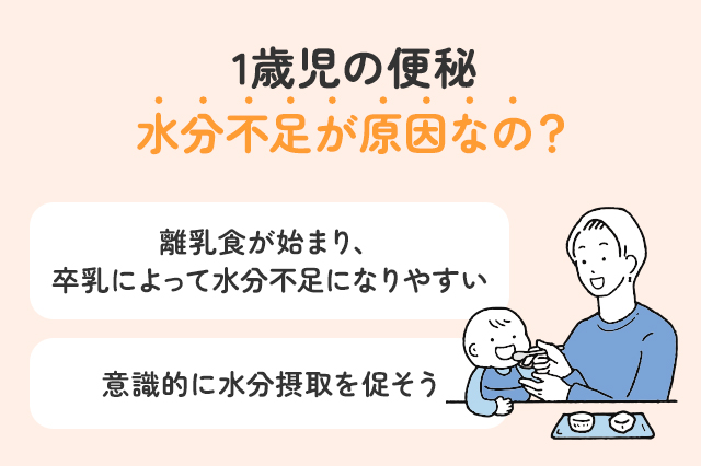 【保存版】1歳児の便秘は水分が影響しているの？