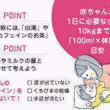 【保存版】1歳の赤ちゃんが1日に必要な水分量は？