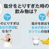 【保存版】塩分を摂り過ぎた時の飲み物は「お水」が一番？