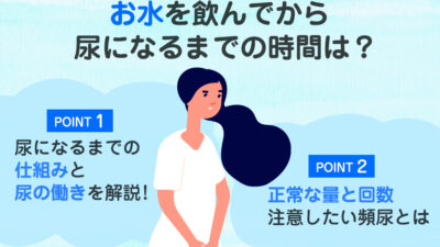 【保存版】お水を飲んだらどれくらいで尿になる？