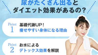 【保存版】尿をたくさん出す効果とは？ダイエット効果はある？