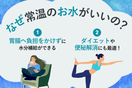 常温のお水が良いといわれる理由を説明する画像