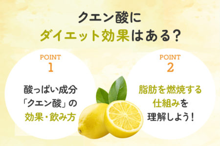 クエン酸のダイエット効果を説明する画像