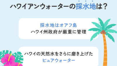 【保存板】ハワイアンウォーターの採水地は？安全性へのこだわりを解説