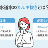 【保存版】水道水のカルキ抜きが必要なシーンとその方法
