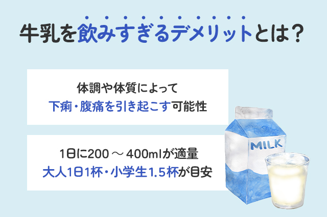 【保存版】牛乳を飲みすぎるデメリットはある？