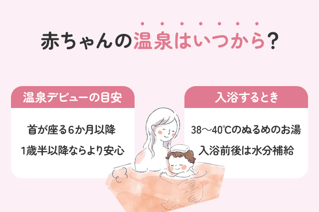 赤ちゃんの温泉はいつから？泉質・湯温・持ち物までを完全ガイド