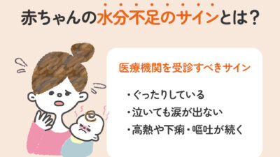 赤ちゃんの水分不足のサインとは？緊急度の判断ポイント