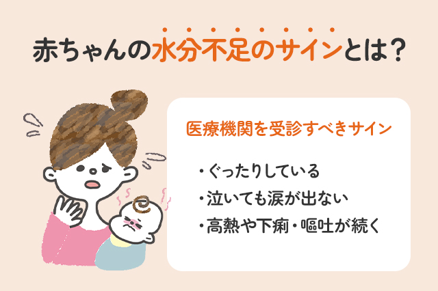 赤ちゃんの水分不足のサインとは？緊急度の判断ポイント