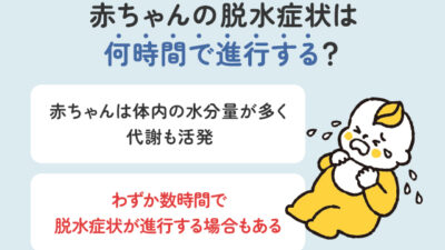 赤ちゃんの脱水症状は何時間で進行？サインと予防・対処法を解説