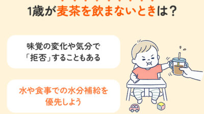 1歳が麦茶を飲まない！原因と対処法、水分不足のサインを解説