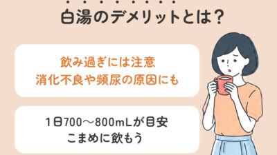 【保存版】白湯を飲むデメリットはある？